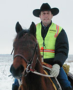 Terry Nowacki and his horse Stormy